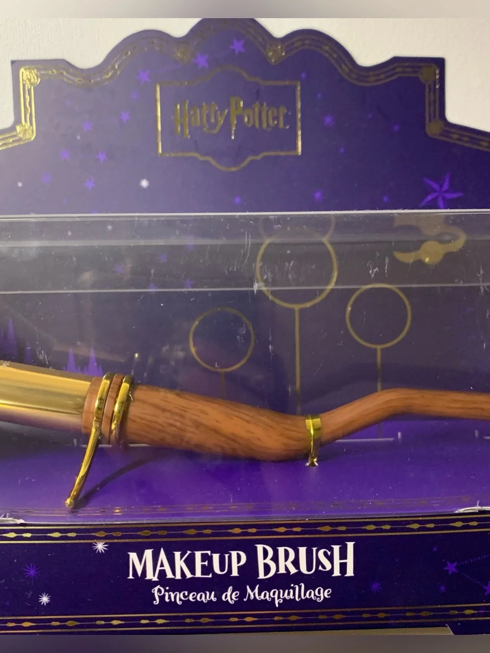 Harry Potter makeup brush shaped like a broom